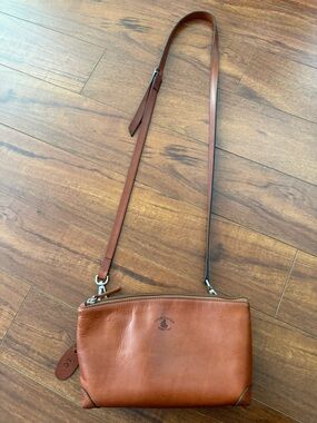 Vera Pelle Brown Leather Bag - Made in Rome crossbody chic minimal
